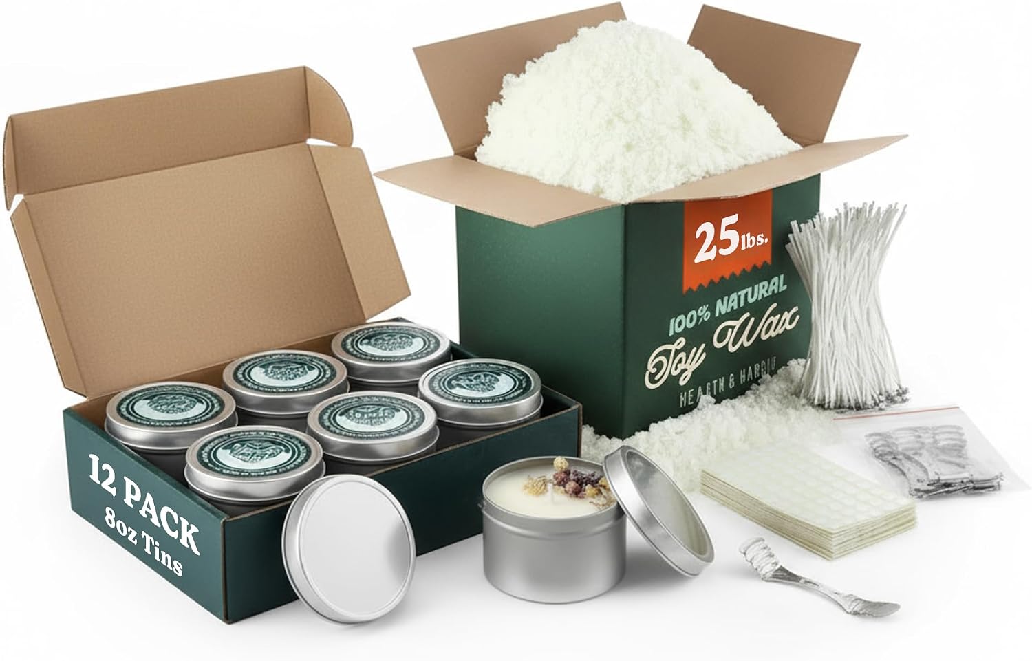 Soy Wax Flake - 25 libbre. Cera di soia per
