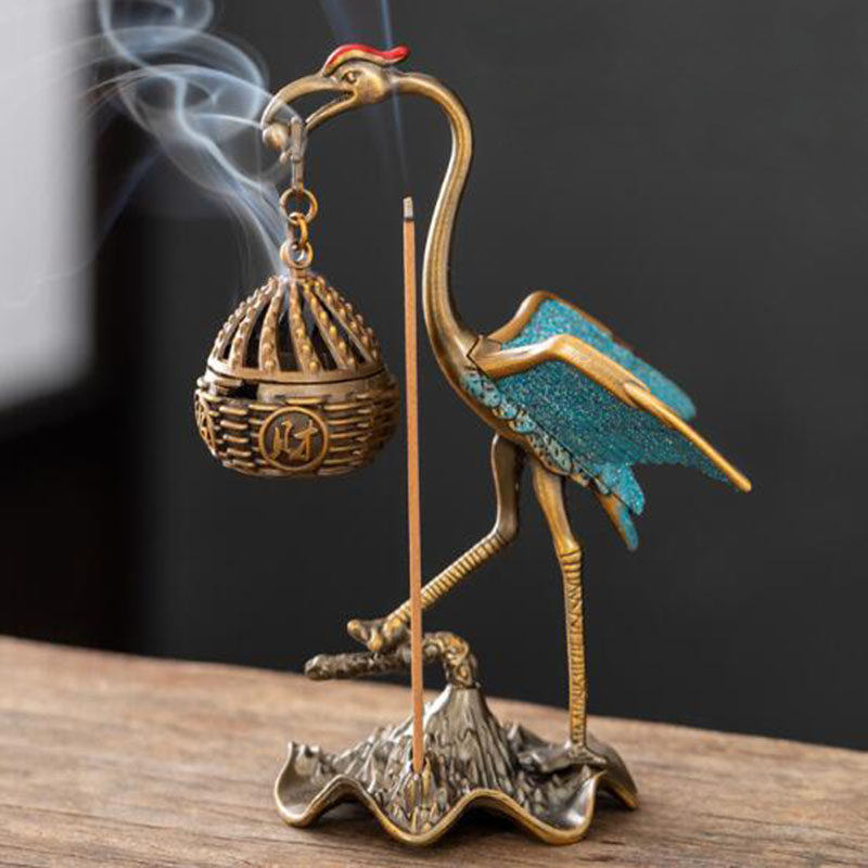 Home Fragrance Lamp - Gru in metallo Cestino sospeso Bruciatore