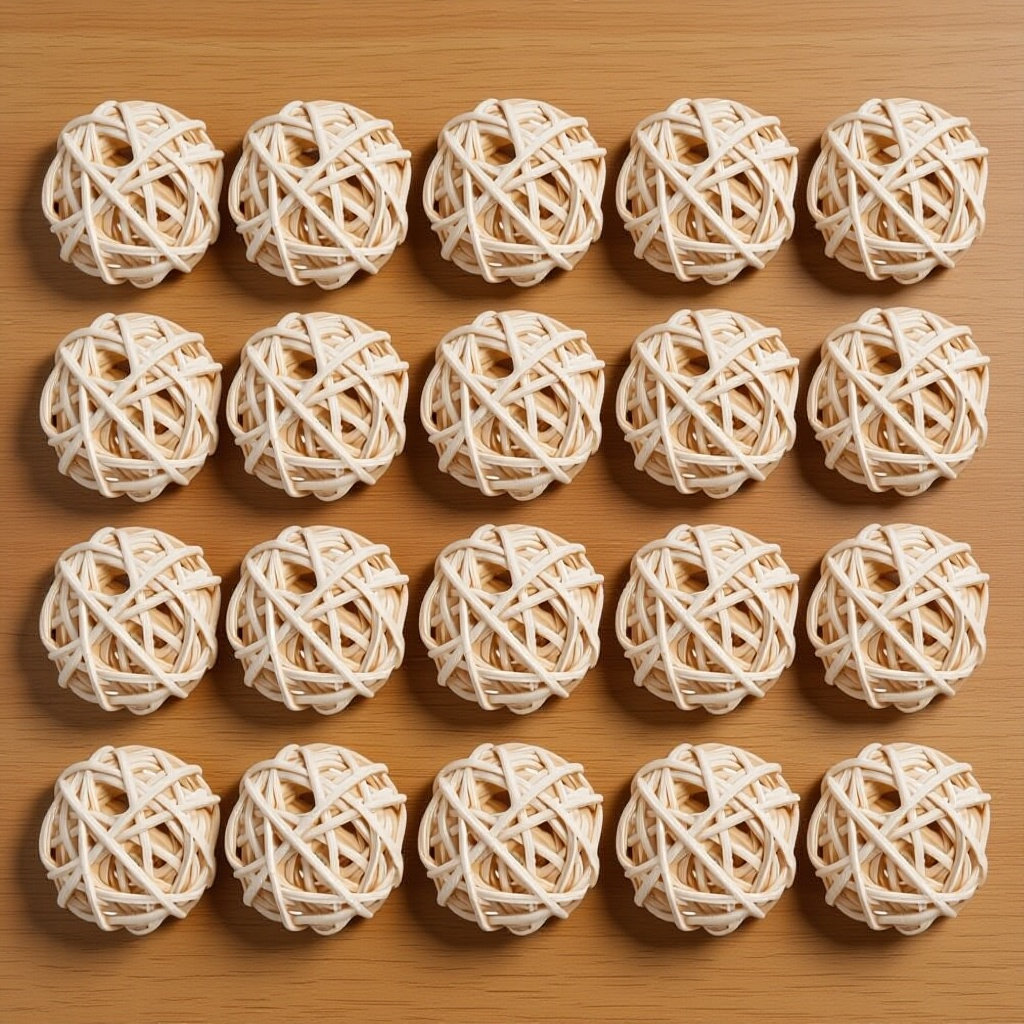 Home Fragrance Diffusers - 20 Pezzi di Palline di Rattan