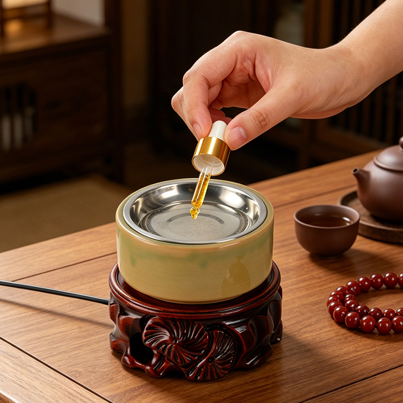 Home Fragrance Lamp - Bruciatore di Incenso Elettronico in Ceramica