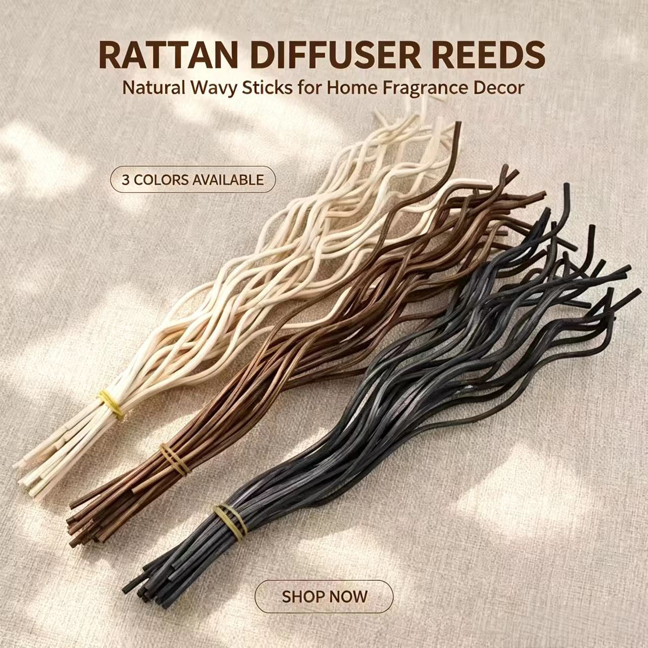 Home Fragrance Verbena - 20 Pezzi Bastoncini Diffusori in Rattan