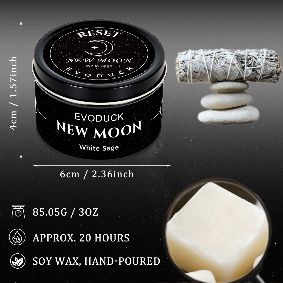 Candela Profumata Luna Crescen - Soy Wax Flake recensione e prezzo