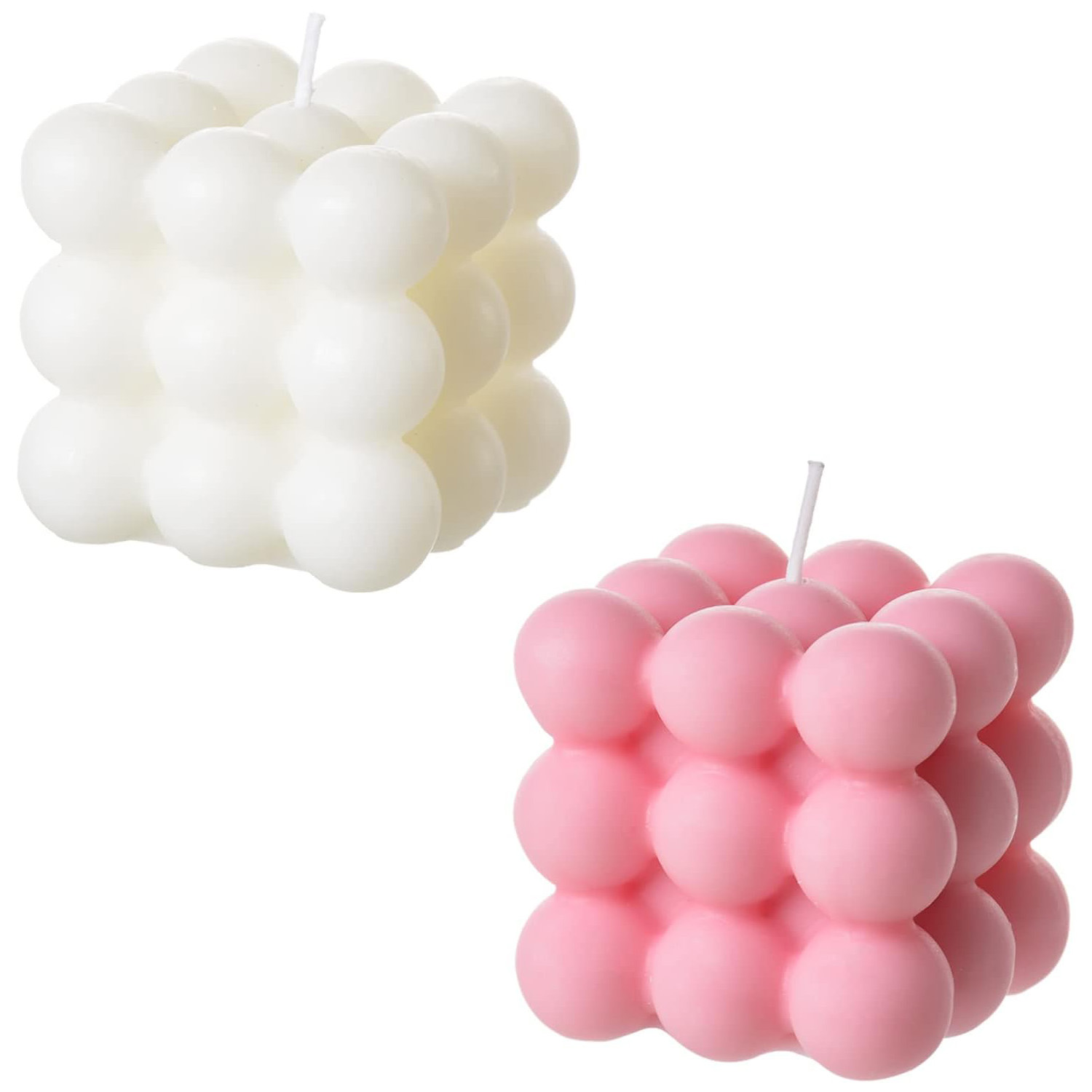 2 Pezzi Candela Bianca Rosa a  - Soy Wax Flake recensione e prezzo